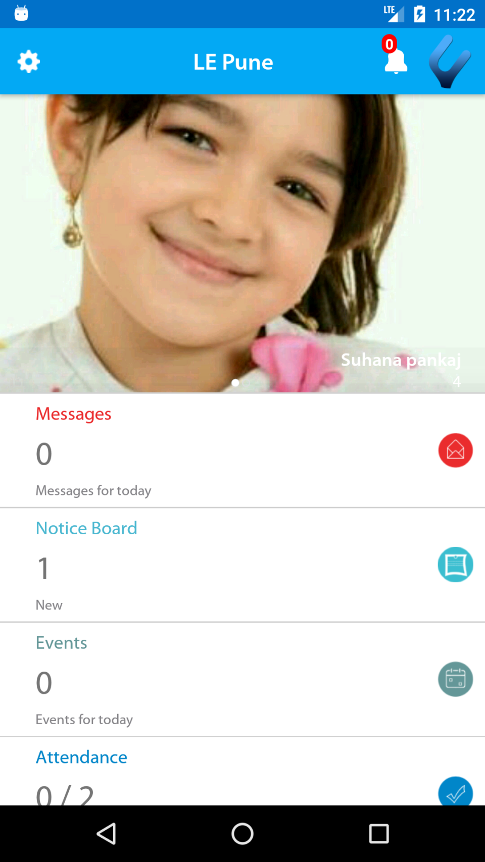 screenshot of School Diary